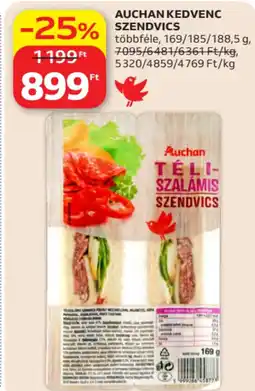 Auchan Auchan Kedvenc szendvics ajánlat
