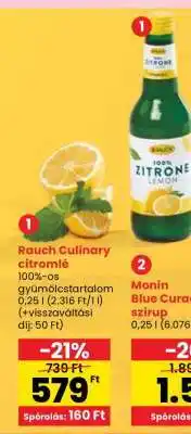 Spar Rauch Culinary citromlé ajánlat