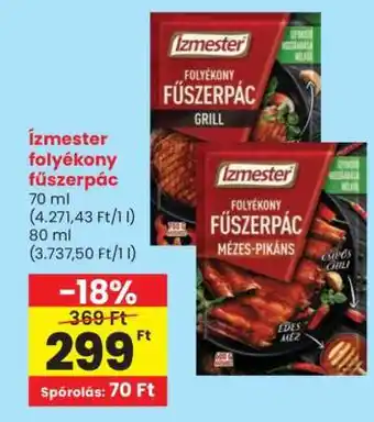 Spar Ízmester folyékony fűszerpác ajánlat