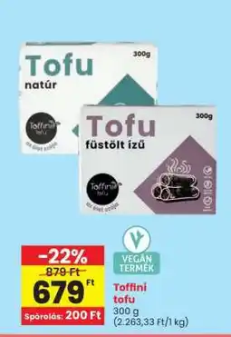 Spar Toffini tofu ajánlat