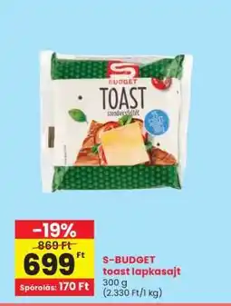 Spar S-BUDGET toast lapkasajt ajánlat