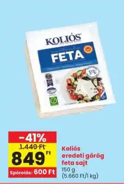 Spar Koliós eredeti görög feta sajt ajánlat