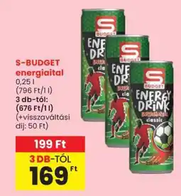 Spar S-BUDGET energiaital ajánlat