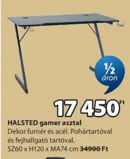 JYSK HALSTED GAMER ASZTAL ajánlat