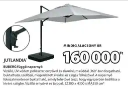 JYSK BUBERG függő napernyő ajánlat
