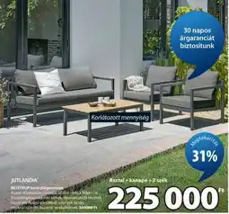 JYSK JUTLANDIA BEISTRUP kerti ülőgarnitúra ajánlat