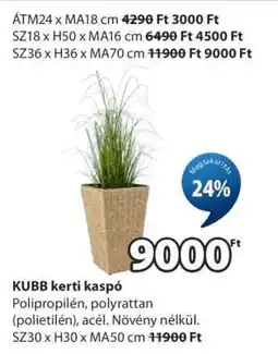 JYSK KUBB kerti kaspó ajánlat