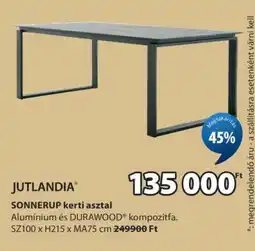 JYSK JUTLANDIA SONNERUP kerti asztal ajánlat