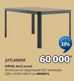JYSK JUTLANDIA SIRDAL kerti asztal ajánlat