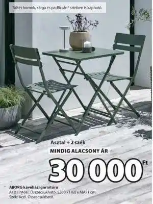 JYSK ABORG kávéházi garnitúra ajánlat