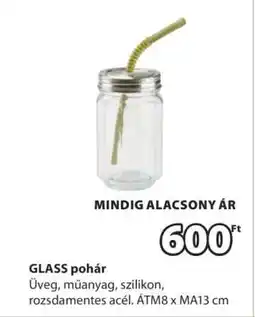 JYSK GLASS pohár ajánlat