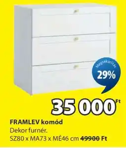JYSK FRAMLEV KOMÓD ajánlat
