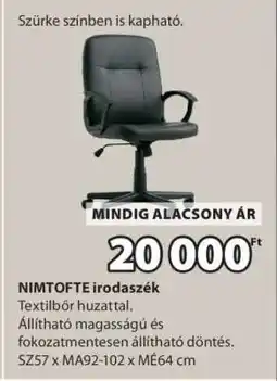 JYSK NIMTOFTE irodaszék ajánlat