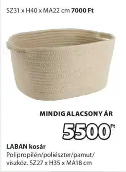 JYSK LABAN kosár ajánlat