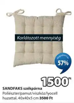 JYSK SANDFAKS székpárna ajánlat