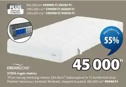 JYSK DREAMZONE STRIA rugós matrac ajánlat