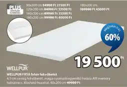 JYSK WELLPUR FRYA fehér fekvőbetét ajánlat