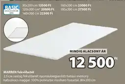 JYSK MARREN fekvőbetét ajánlat