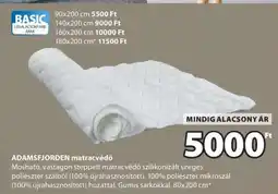 JYSK ADAMSFJORDEN matracvédő ajánlat