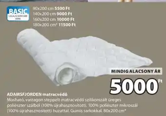 JYSK ADAMSFJORDEN matracvédő ajánlat