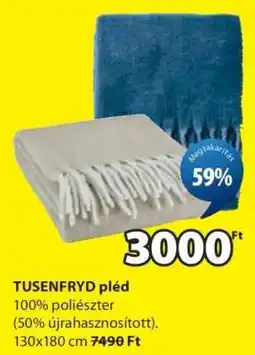 JYSK TUSENFRYD pléd ajánlat