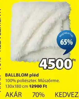 JYSK BALLBLOM pléd ajánlat