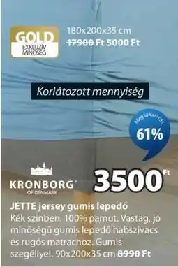 JYSK JETTE jersey gumis lepedő ajánlat