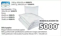 JYSK SOLA paplan ajánlat