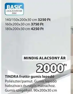 JYSK TINDRA FROTTÍR GUMIS LEPEDŐ ajánlat