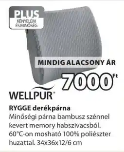 JYSK WELLPUR RYGGE derékpárna ajánlat