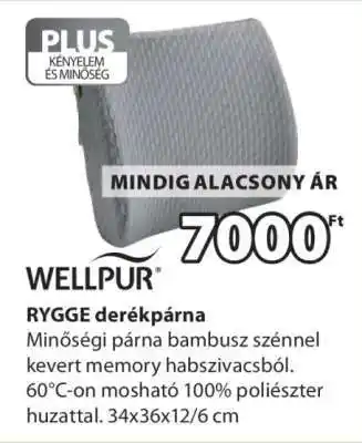 JYSK WELLPUR RYGGE derékpárna ajánlat