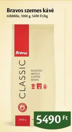 EcoFamily BRAVOS Szemes kávé ajánlat
