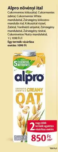 EcoFamily Alpro növényi ital ajánlat