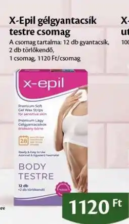 EcoFamily X-Epil gélgyantacsík testre csomag ajánlat