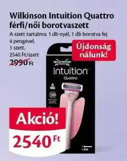 EcoFamily Wilkinson Intuition Quattro férfi/női borotvaszett ajánlat