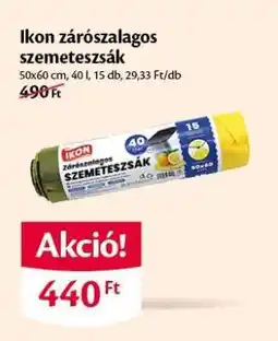 EcoFamily Ikon zárószalagos szemeteszsák ajánlat