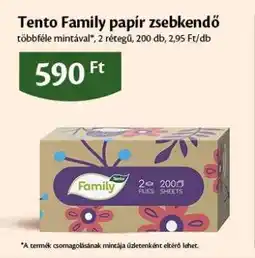 EcoFamily Tento Family papír zsebkendő ajánlat