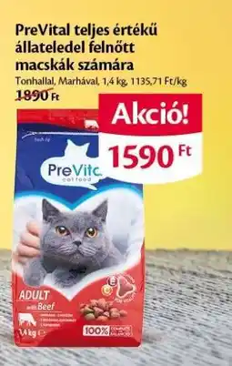 EcoFamily PreVital teljes értékű állateledel felnőtt macskák számára ajánlat