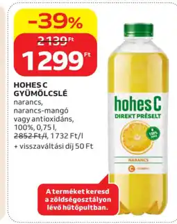 Auchan Hohes C gyümölcslé ajánlat