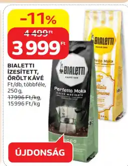 Auchan Bialetti ízesített, őrölt kávé ajánlat
