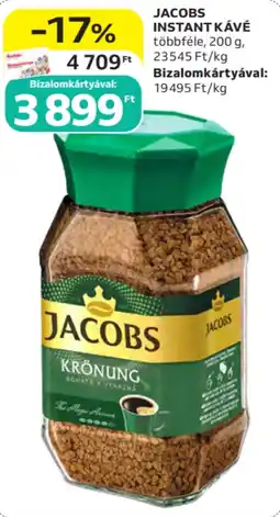 Auchan Jacobs instant kávé ajánlat