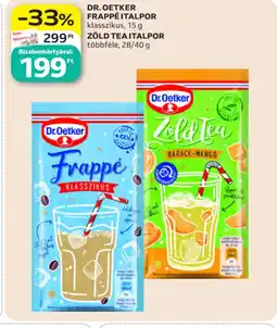 Auchan Dr. Oetker frappé vagy zöld tea italpor ajánlat
