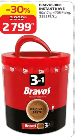 Auchan Bravos 3IN1 instant kávé ajánlat