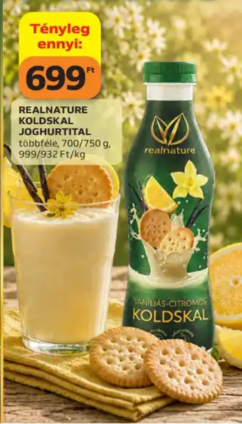 Auchan Realnature koldskal joghurtital ajánlat