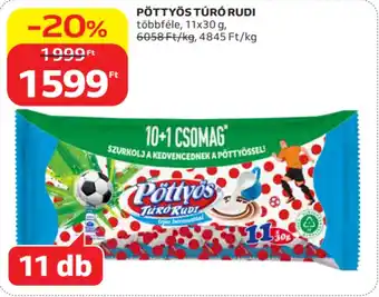 Auchan Pöttyös túró rudi ajánlat