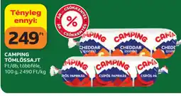 Auchan Camping tömlőssajt ajánlat