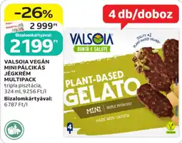 Auchan Valsoia vegán mini pálcikás jégkrém multipack ajánlat