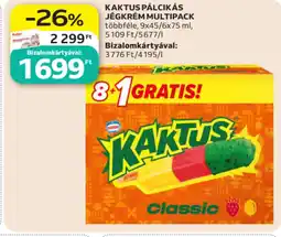 Auchan Kaktus pálcikás jégkrém multipack ajánlat