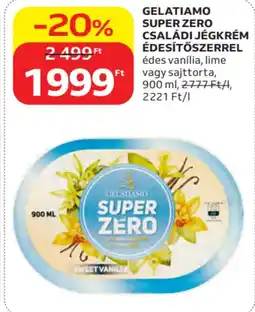 Auchan Gelatiamo super zero családi jégkrém ajánlat