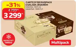Auchan Carte dor duopack családi jégkrém ajánlat